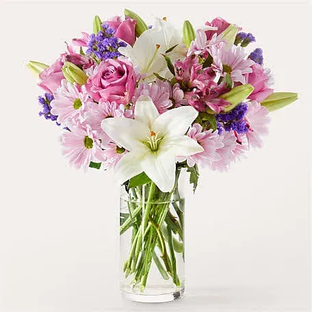 Proflowers Lavender Fields Mixed Flower Bouquet with Vase