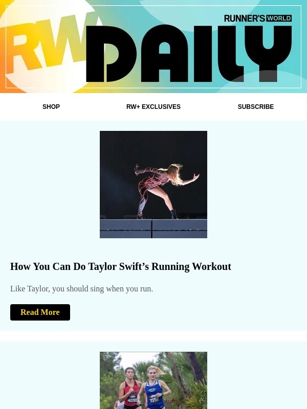 Runners World - How You Can Do Taylor Swift’s Running Workout