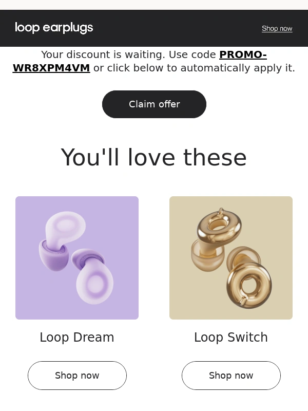 Loop Earplugs - Only 24 hours left: 10% off