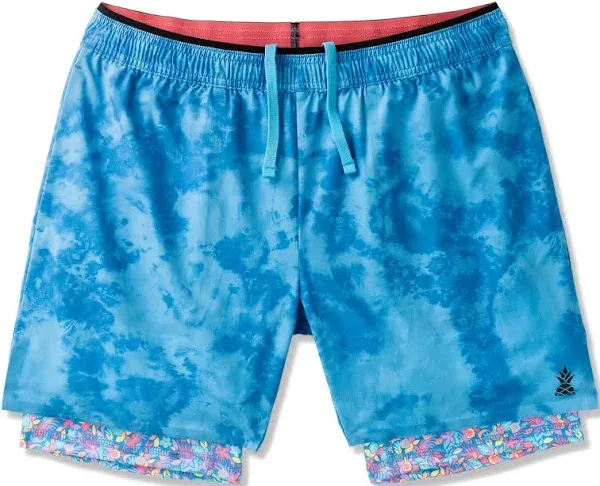 Chubbies Men's Turbo Blooms Ultimate Training 5.5" Shorts with Poly Compression Liner