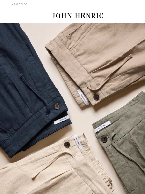 John Henric - Dream Deal Linen Trousers €69