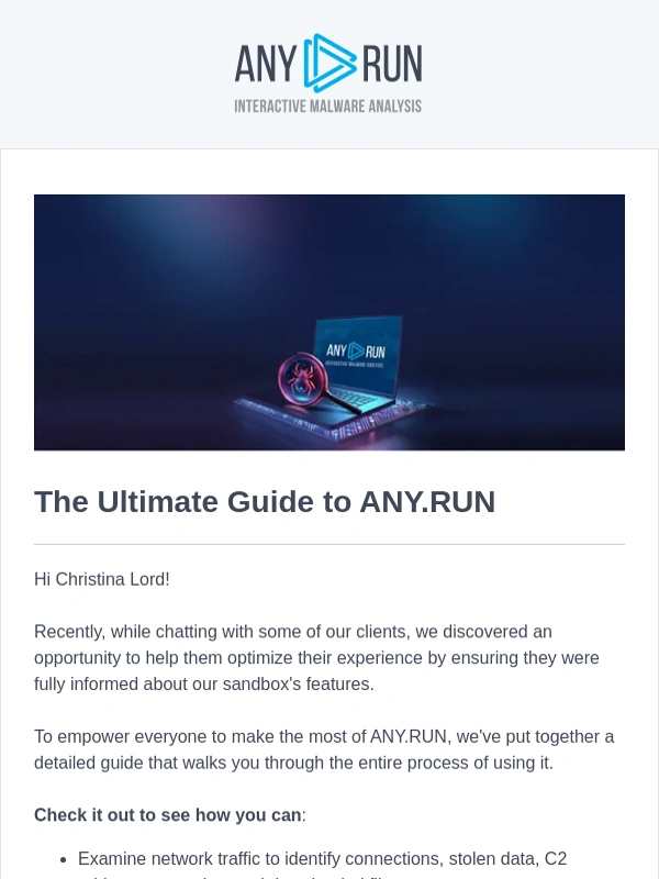 ANY - Your ultimate guide to sandbox malware analysis