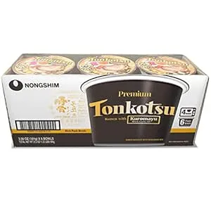 6-pack Nogshim Tonkotsu ramen noodle bowl