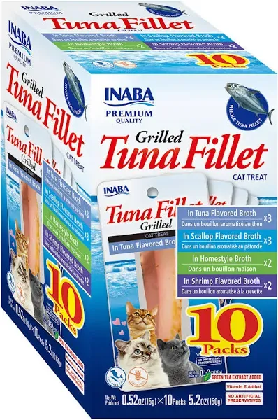 INABA Ciao Grain-Free Grilled Fillet Cat Treats