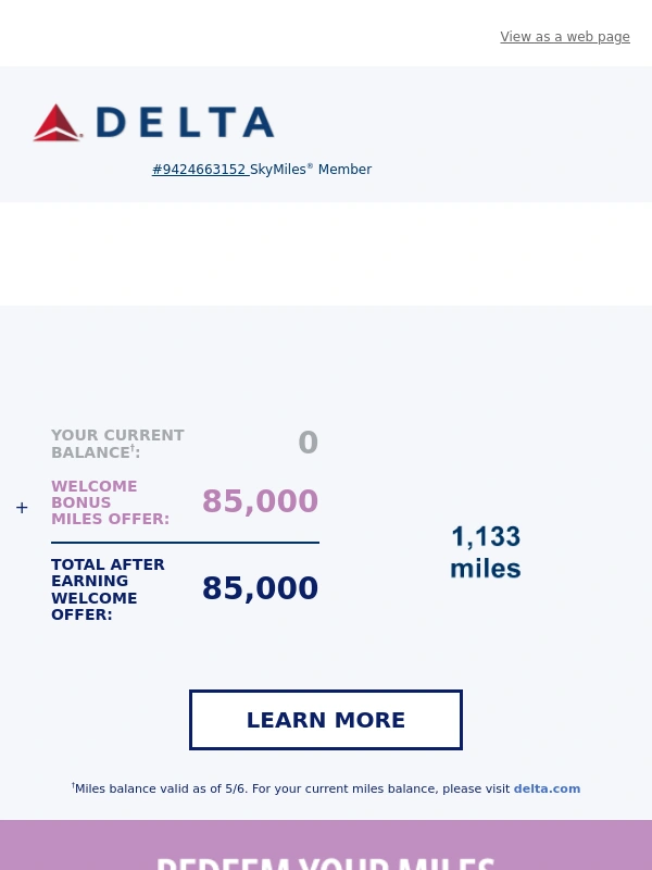 Delta - Your Next Adventure Awaits. Book it with this 85K Bonus Miles Offer