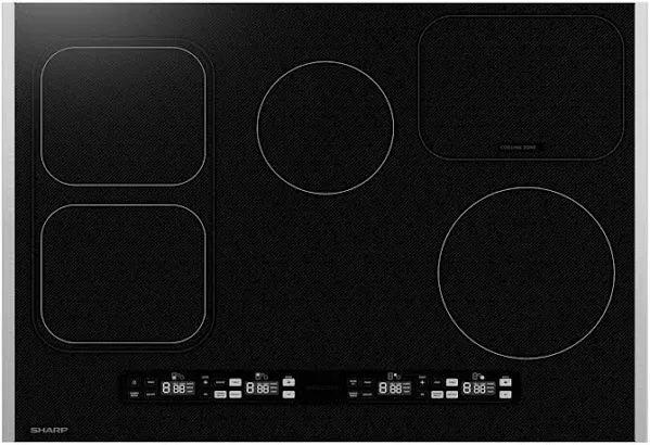 Sharp 30" Black Drop-In Induction Cooktop