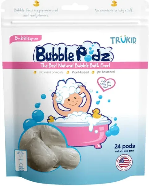 TruKid Bubble Podz Bubble Gum Scented Bubble Bath