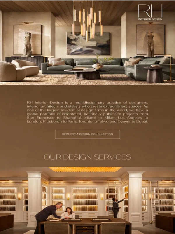 The World of RH - RH Interior Design. For Projects of Any Size,Anywhere in the World