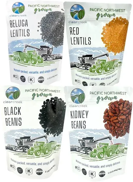 Pantry Staples Starter Pack 1 LB Variety Pack Lentils, Beans