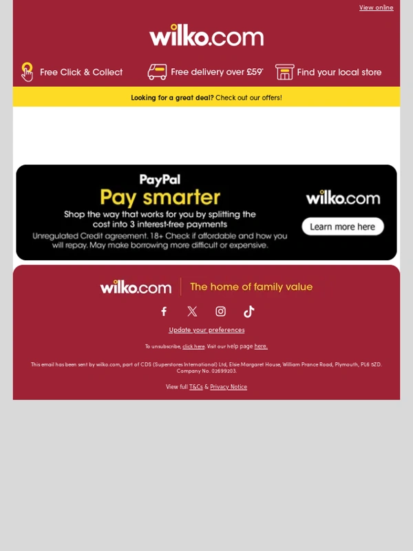 Wilko - BBQ season is heating up ? with deals to match