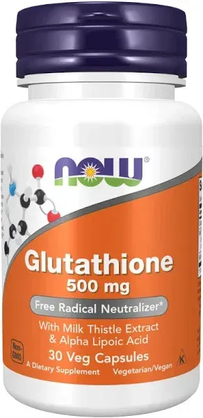 Now Foods Glutathione 500 mg - 120 Capsules