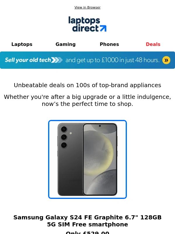 Laptops Direct - Payday Deals on Phones and Tablets