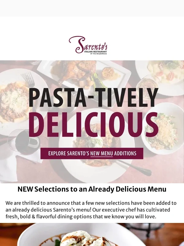 Wisconsin Dells - Bon Appetit! Discover New Flavors at Sarento’s ?️
