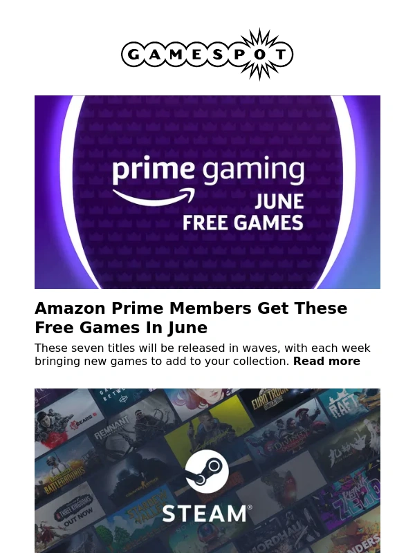 Gamespot - Amazon Prime Members Get These Free Games In June