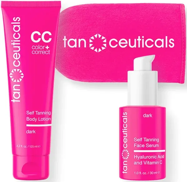 Tanceuticals Body + Face Serum Self Tanning Kit
