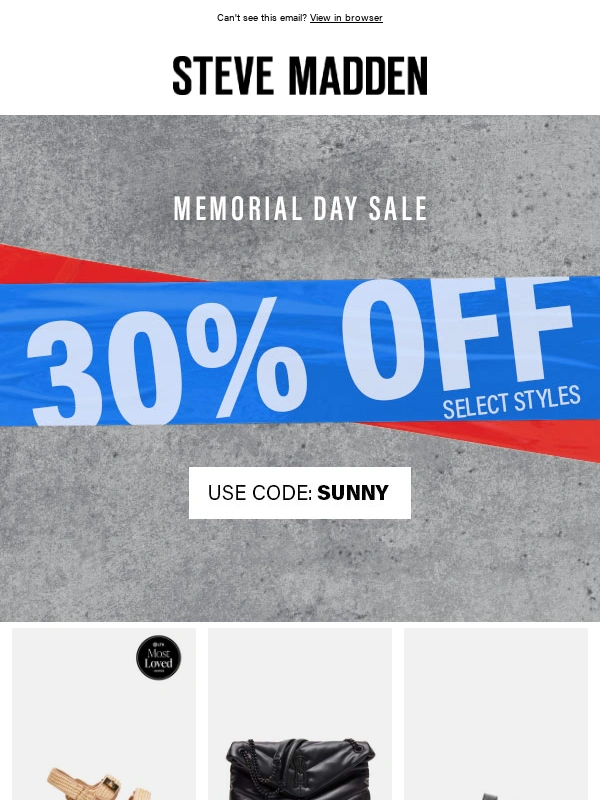 Steve Madden - Soak It Up: 30% Off Starts Now