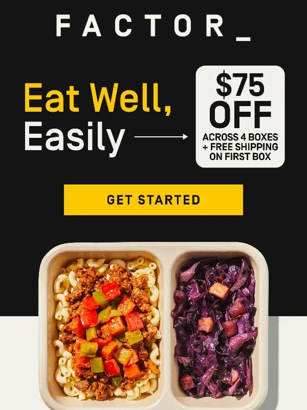 Factor Meals - Eat clean and score this deal: $75 off