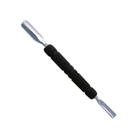 Satin Edge Rubber Grip Double Ended Cuticle Pusher