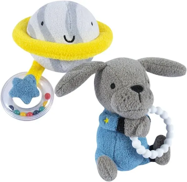 Gerber Baby Boys Space Rattle and Teether Set