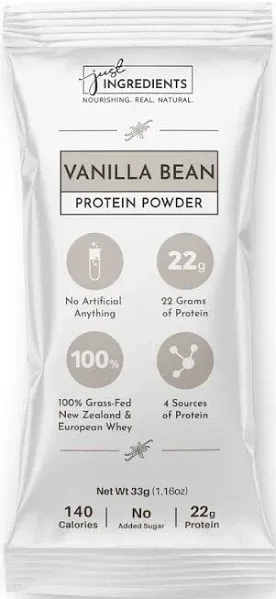 Just Ingredients Vanilla Bean Protein Powder Stick