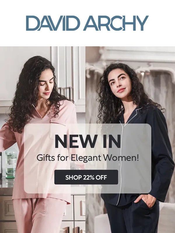 David Archy - 22% Off: Women’s Pajamas Now Available