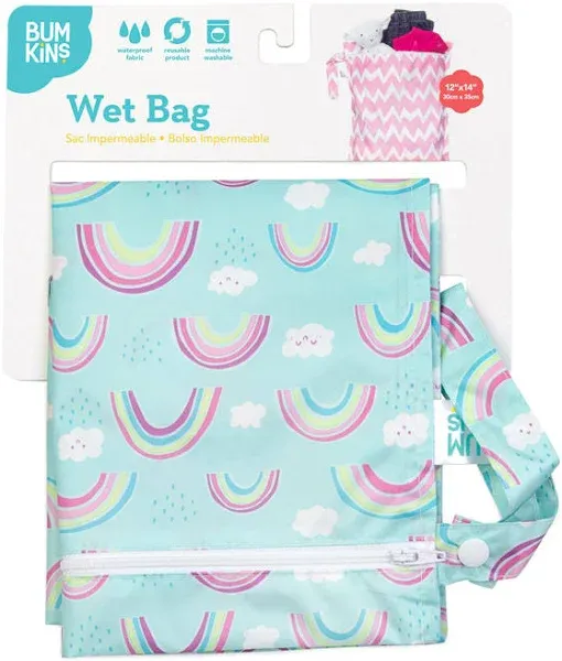 Bumkins Waterproof Wet Dry Bag Rainbows