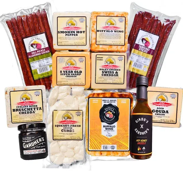 Gardner's Wisconsin Cheese Gameday Deluxe Cheese Assortment Package