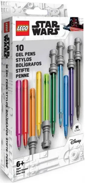 LEGO Star Wars Lightsaber Gel Pen 10 Pack