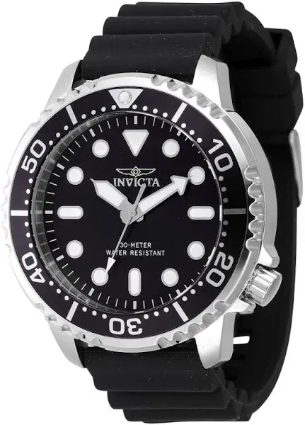 Invicta Men's Pro Diver 47225 Quartz Watch with Silver Tone Case Strap