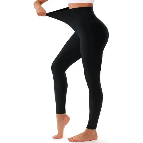 High Waisted Leggings for Women - Tummy Control Pants Non See Through Workout Soft Yoga Pants for Running Plus Size