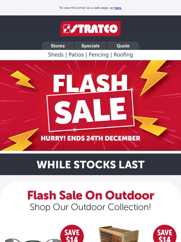 Stratco - ? Flash Sale: Up to 70% Off – Hurry,Limited Time!