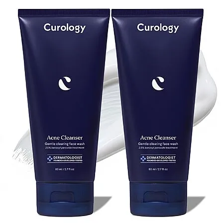 2-Pack 2.7-Oz Curology Acne Facial Cleanser Treatment w/ 2.5% Benzoyl Peroxide Face Wash, Milky Gel Texture, Fragrance Free $9.49 w/ S&S + Free Shipping w/ Prime or on $35+