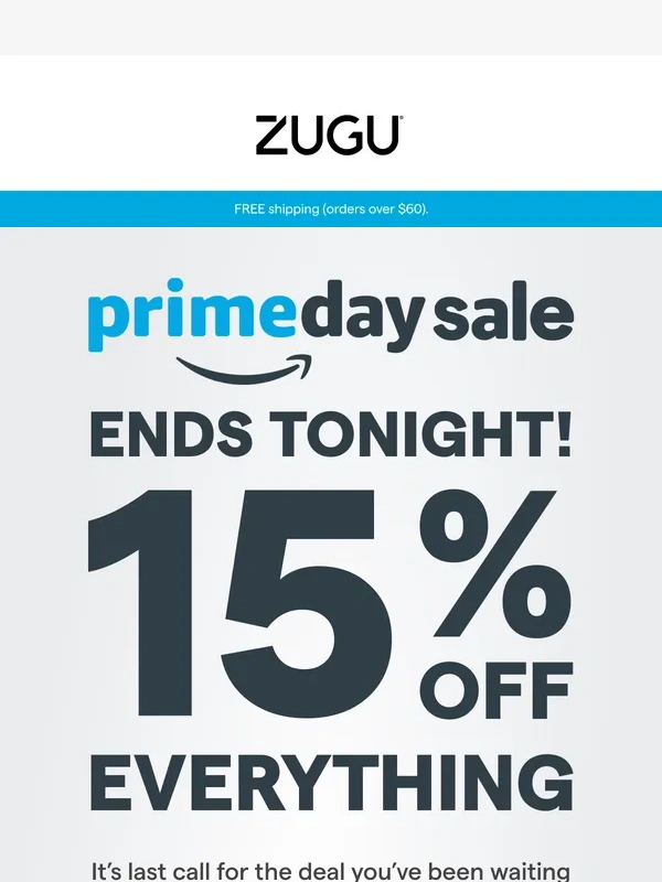 Zugu Case - Last Chance! Don’t miss 15% off EVERYTHING