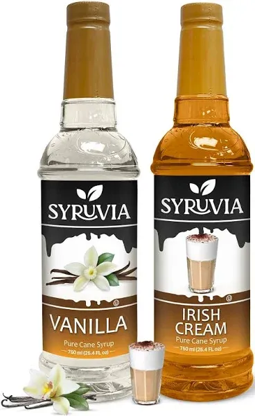 Variety Pack Vanilla and Irish Cream Syrup