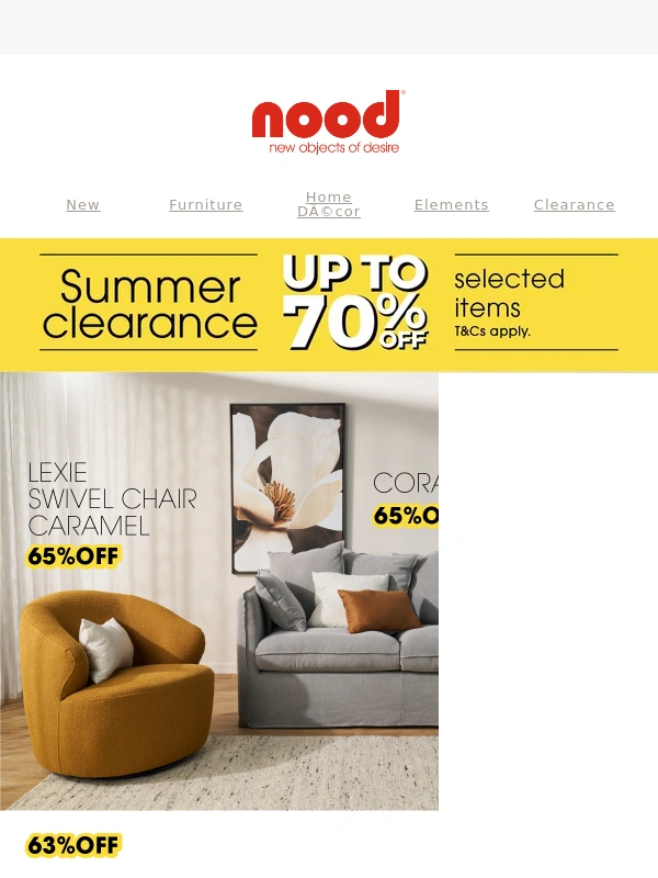 Nood - Summer Clearance on now