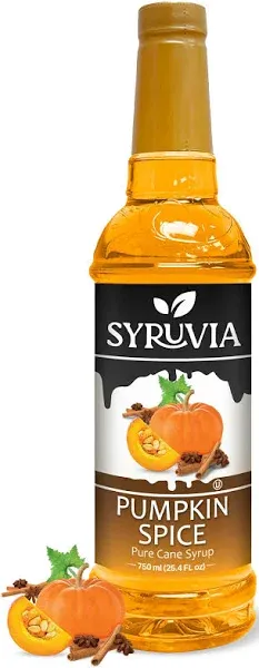 Syruvia Pumpkin Spice Syrup – 25.4 fl oz Syrup Coffee