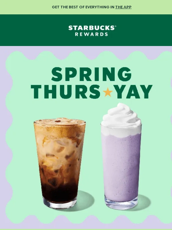 Starbucks - Spring ThursYay BOGO is here! ?
