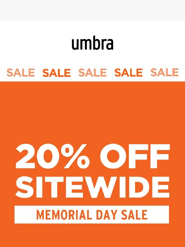 Umbra - FINAL HOURS: 20% Off Sitewide