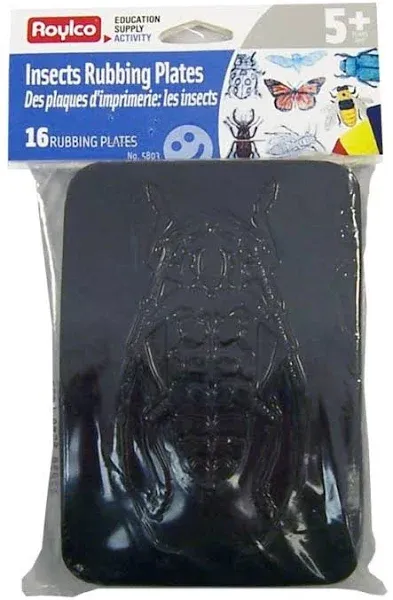 Roylco Insect Shape Rubbing Plates