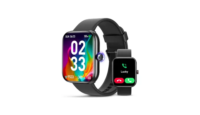 Smart Watch for Android iOS Phones, 1.91 HD Display Smartwatch for Women Men Built-in Alexa(Answer/Make Calls), Fitness&Sleep Tracker, Heart Rate Monitor, 115+ Activity Mode
