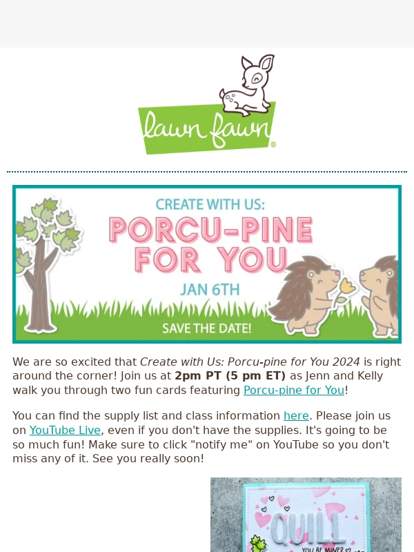 Lawn Fawn - Create with Us is this Saturday! ?