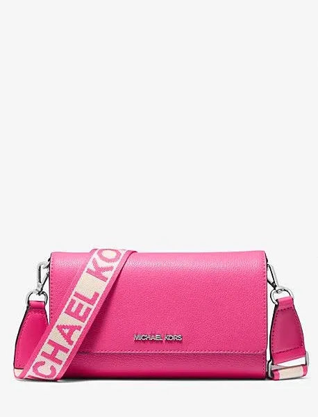Michael Kors Jet Set Large Leather Crossbody Bag
