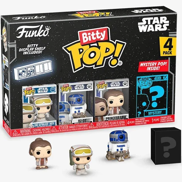 Bitty Star Wars Empire Strikes Back Luke Skywalker 4-Pack Figurine