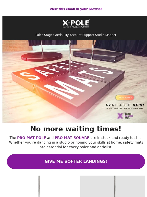 X-Pole - X-POLE: Softer Landings Now Available