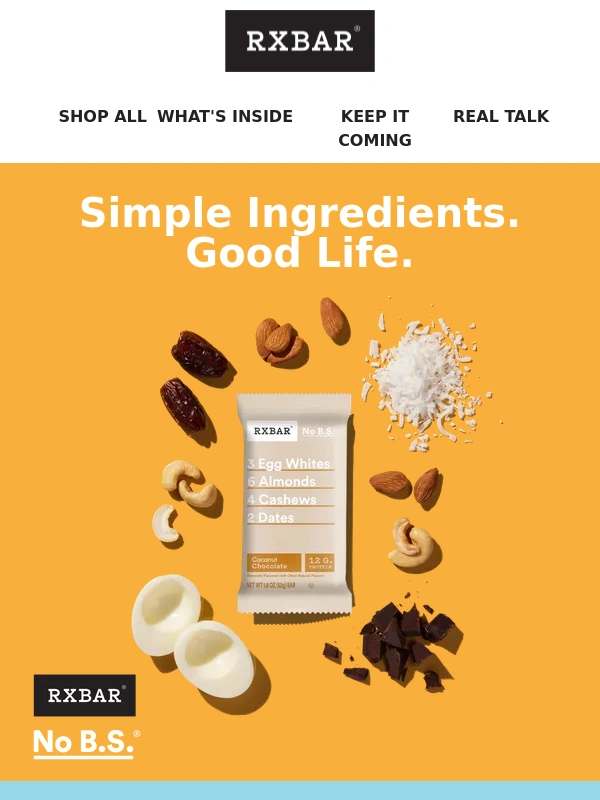 rxbar - RXBAR: Ingredients for a Good Life | 20% Off Sitewide