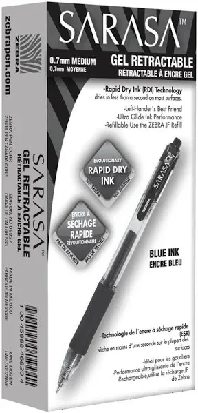 Zebra Sarasa Dry Gel X20 Gel Pen Retractable