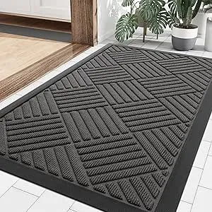 29.5" x17" Smiry Heavy Duty Natural Rubber Doormat (Grey) $7.88 + Free Shipping w/ Prime or on $35+