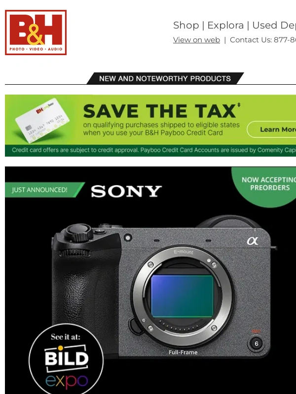 B&H Photo - Preorder Now! - Sony FX2 Cinema Line Camera + New Gear from SanDisk,Viltrox & More!