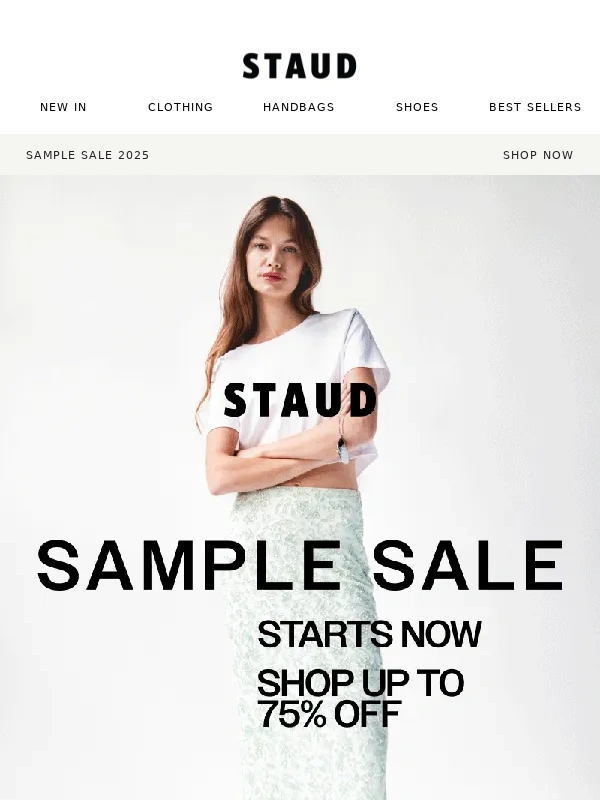 STAUD - OUR ONLINE SAMPLE SALE IS HERE