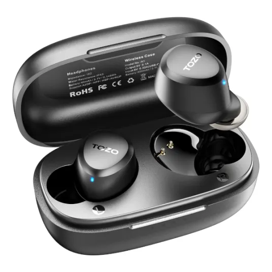 Wireless In-Ear Waterproof Earbuds w/Bluetooth & Charging Case $12.99 After 35% Coupon (Reg. $30) – FAB Ratings!
